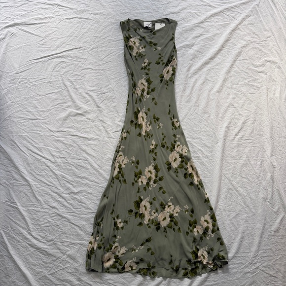NWT Reformation Prescott Floral Mermaid Dress Greenery Wedding Guest Small - Picture 7 of 15